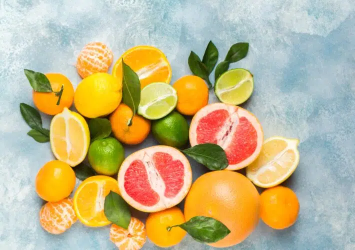 Vitamina C en frutas cítricas