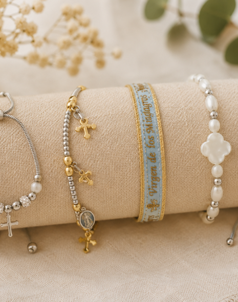 Pulseras bordadas